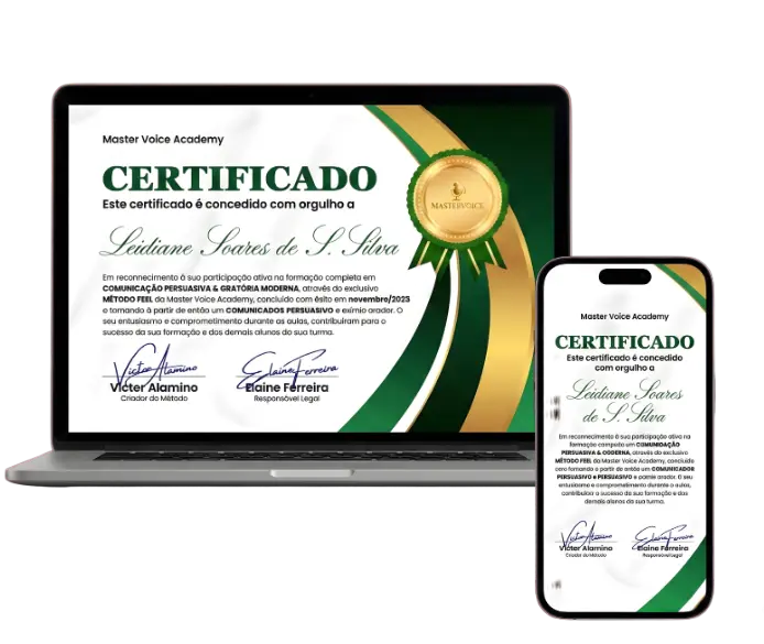 Certificado Oficial Master Voice